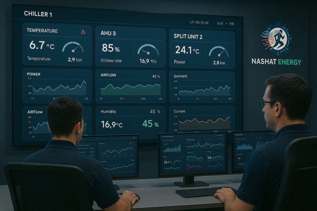 IoT energy monitoring dashboard in UAE industrial facility