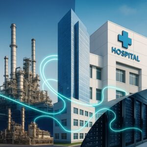 Thermal visualization showing energy inefficiencies identified during a facility audit in the UAE.